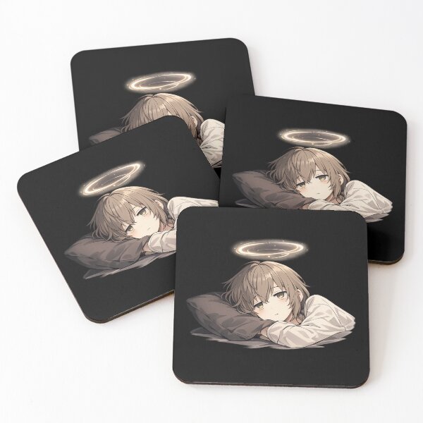 Item preview, Tired Anime Mood Sticker – Overthinking Aesthetic Sleepless Vibes designed and sold by CutePearlStudio.