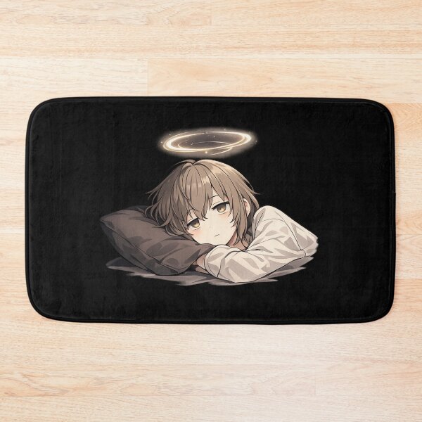 Item preview, Tired Anime Mood Sticker – Overthinking Aesthetic Sleepless Vibes designed and sold by CutePearlStudio.