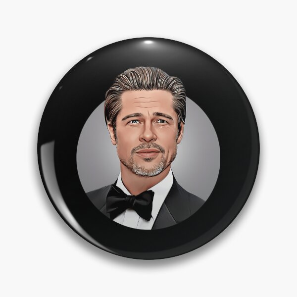 Item preview,  Brad Pitt Vector Tuxedo Portrait Illustration designed and sold by Belkacem Marouf.