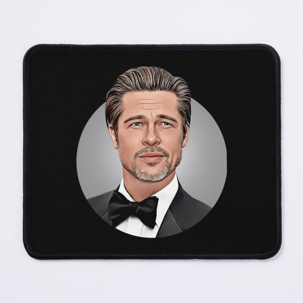 Item preview, Brad Pitt Vector Tuxedo Portrait Illustration designed and sold by Belkacem Marouf.