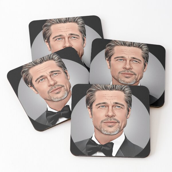 Item preview,  Brad Pitt Vector Tuxedo Portrait Illustration designed and sold by Belkacem Marouf.