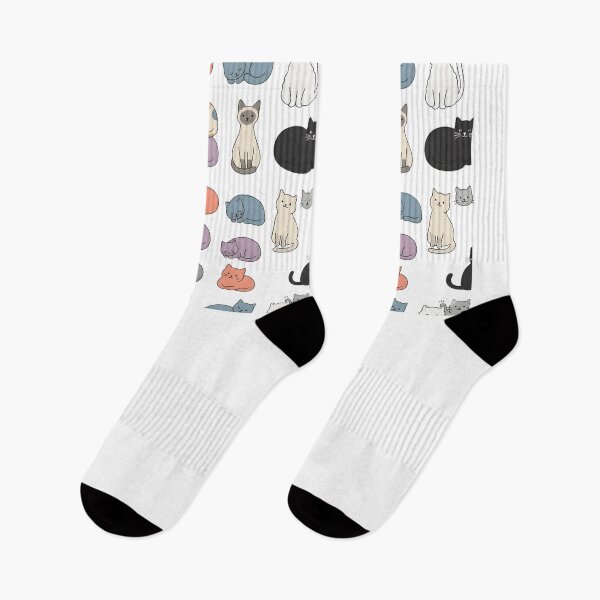 Item preview, Cute Pastel Cats Seamless Pattern | Cozy Cat Lover Aesthetic Design designed and sold by DIRTYSKETCHH.