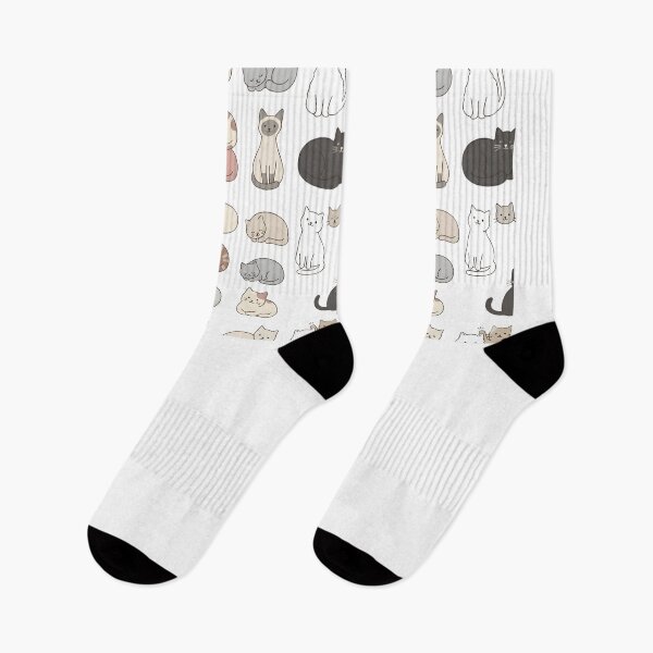 Item preview, Cute Pastel Cats Pattern | Cozy Cat Lover Aesthetic Design designed and sold by DIRTYSKETCHH.