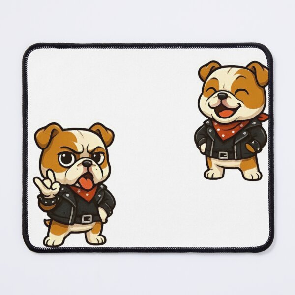 Item preview, Cool Gangster Bulldog Cartoon – Rock Attitude with Red Bandana designed and sold by Good Vibes .