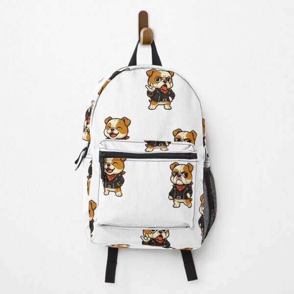 Item preview, Cool Gangster Bulldog Cartoon – Rock Attitude with Red Bandana designed and sold by Good Vibes .