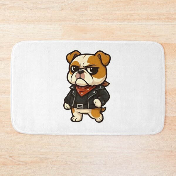 Item preview, Cool Gangster Bulldog Cartoon – Rock Attitude with Red Bandana designed and sold by Good Vibes .