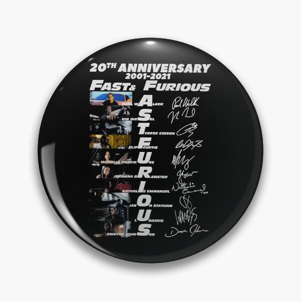 Item preview, Th Anniversary 2001 2021 Fast Furious Signatures designed and sold by Belkacem Marouf.