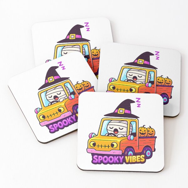Item preview, Spooky Vibes Mummy Driving Car Halloween Design designed and sold by SoftSproutstu.