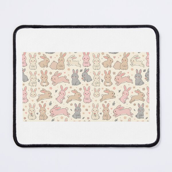 Item preview, Cute Pastel Bunny Seamless Pattern | Soft Kawaii Rabbit Design designed and sold by DIRTYSKETCHH.