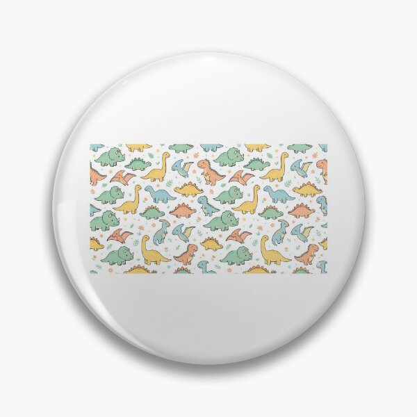 Item preview, Cute Pastel Dinosaur Seamless Pattern | Kawaii Dino Aesthetic Design designed and sold by DIRTYSKETCHH.