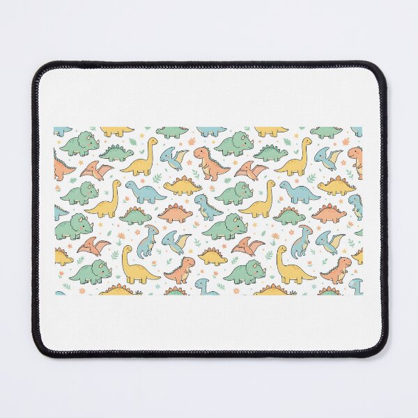 Item preview, Cute Pastel Dinosaur Seamless Pattern | Kawaii Dino Aesthetic Design designed and sold by DIRTYSKETCHH.