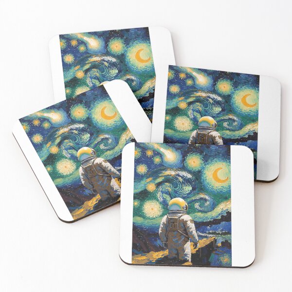 Item preview, Artemis II Astronaut Van Gogh Style T-Shirt - Starry Night Space Exploration Art designed and sold by TialCorner.