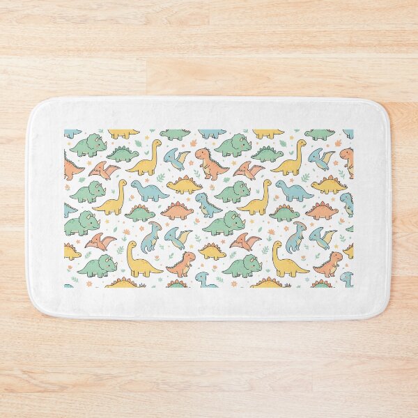 Item preview, Cute Pastel Dinosaur Seamless Pattern | Kawaii Dino Aesthetic Design designed and sold by DIRTYSKETCHH.