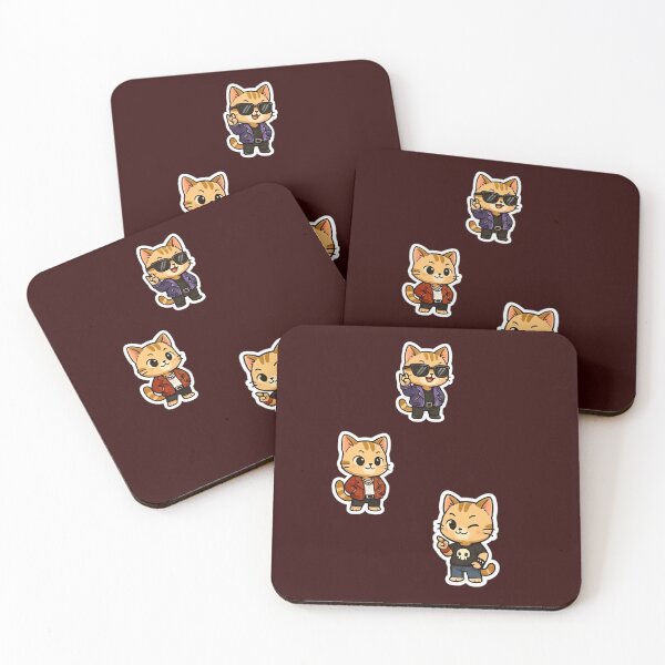 Item preview, Cool Street Style Cats Collection – Rocker & Urban Kawaii Cat Characters designed and sold by Good Vibes .