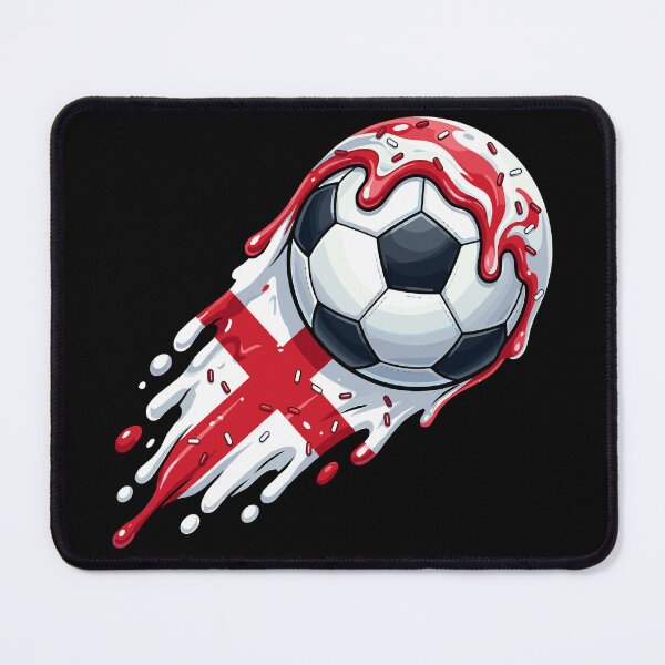 Item preview, St George's Cross Football Ball Ice Cream Drip English Flag Graphic designed and sold by EverkindInk.
