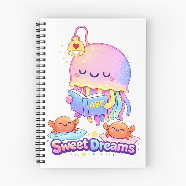 Item preview, Sweet Dreams Jellyfish Reading Book Design designed and sold by SoftSproutstu.