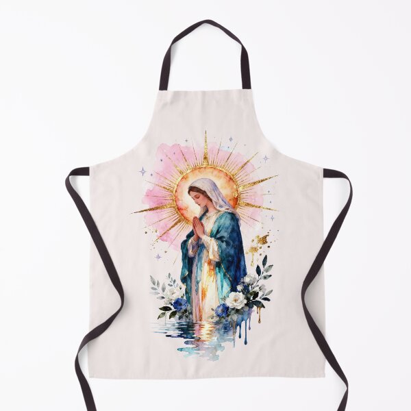 Item preview, Virgin Mary Praying Religious Artwork designed and sold by soulfulpalette.