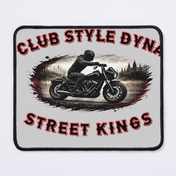 Item preview, Club Style Dyna Street Kings Shirt – Performance Harley Motorcycle Tee designed and sold by Freki & Geri.