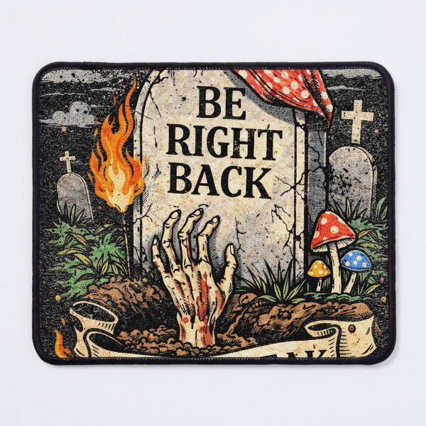Item preview, Be Right Back – Dark Humor Gothic Skeleton Break Design designed and sold by AndGarciart.