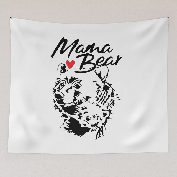 Item preview, Mama Bear Sketch Heart Mom designed and sold by ShopVelona.