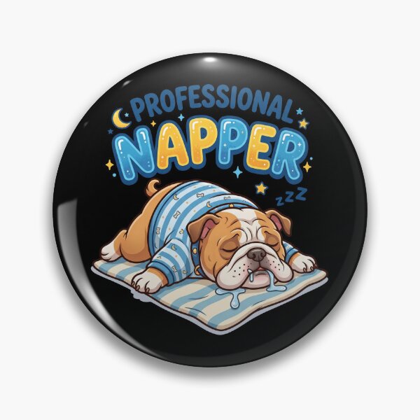 Item preview, Professional Napper Bulldog Lazy Humor Shirt Design designed and sold by Tong4130.