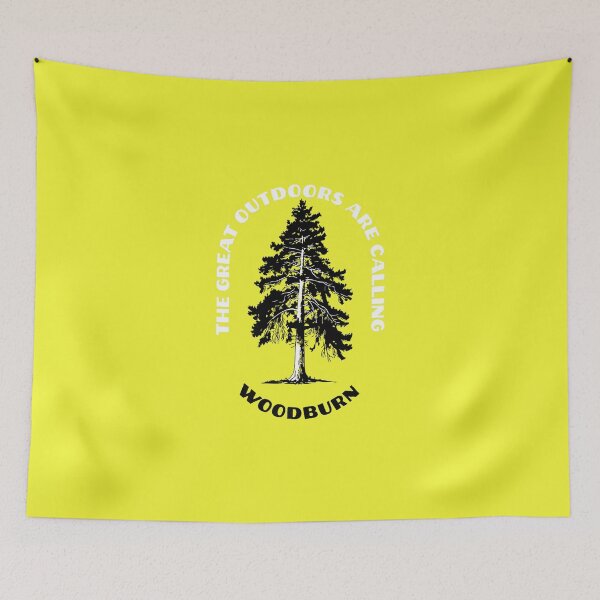 Item preview, Woodburn The Great Outdoors Are Calling Tree Nature Premium designed and sold by TomAScott27.