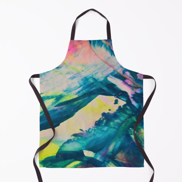 Artikelvorschau, Lebendige abstrakte Aquarellkunst – Neon-Traumlandschaft in Türkis, Rosa und Gelb entworfen und verkauft von McKay Edition.