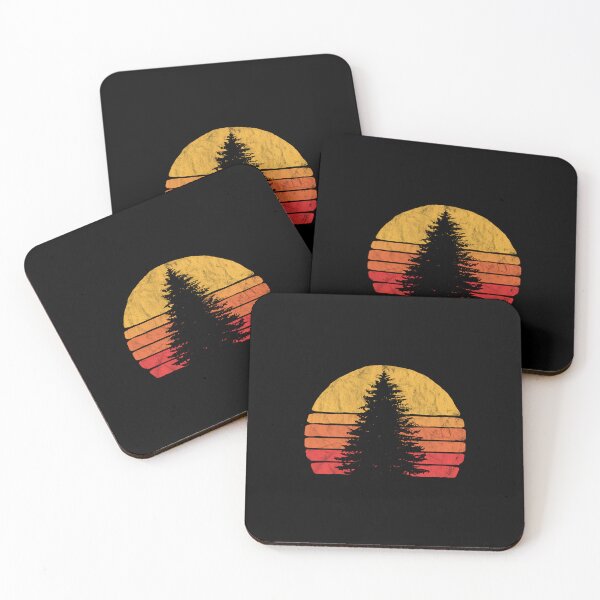 Item preview, Solitary Pine Tree Sun - Vintage Retro Outdoor Graphic  designed and sold by TomAScott27.