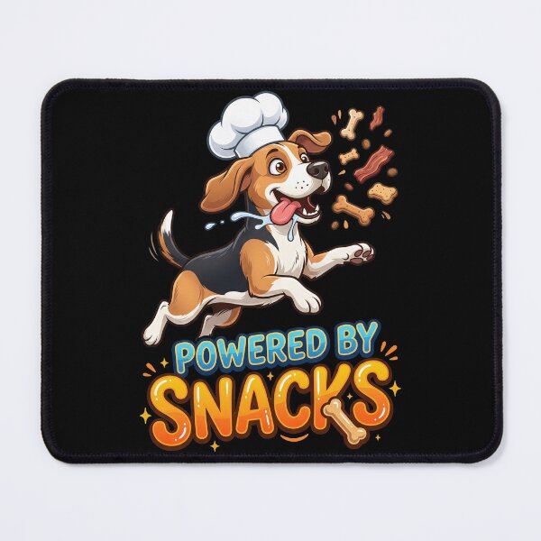 Item preview, Powered By Snacks Beagle Food Lover Design designed and sold by Tong4130.