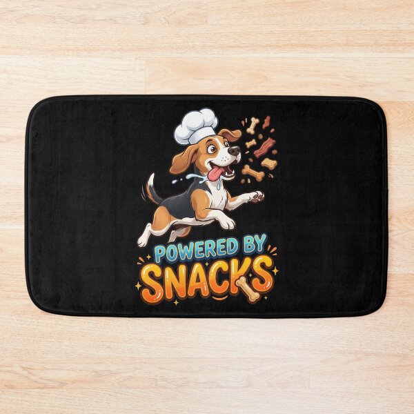 Item preview, Powered By Snacks Beagle Food Lover Design designed and sold by Tong4130.