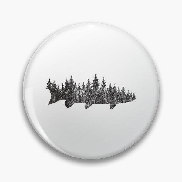 Item preview, Musky Pine Forest Treeline - Outdoor Fishing Angler designed and sold by TomAScott27.