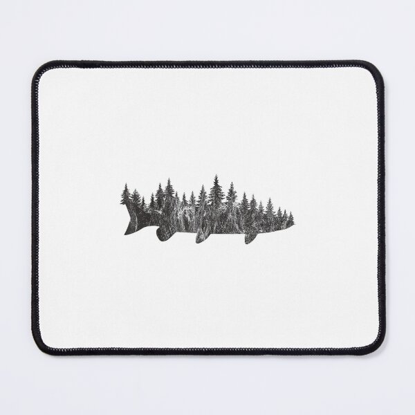 Item preview, Musky Pine Forest Treeline - Outdoor Fishing Angler designed and sold by TomAScott27.