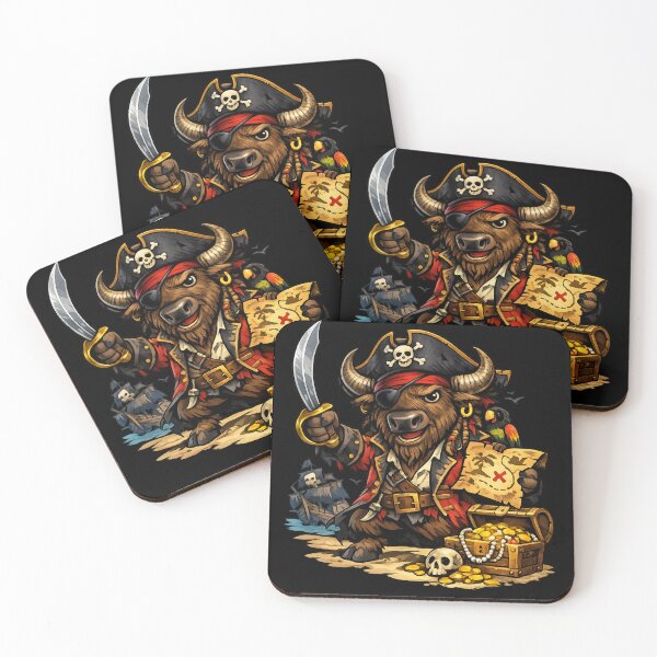Aperçu de l'œuvre Pirate Buffalo créée et vendue par buffalowes.
