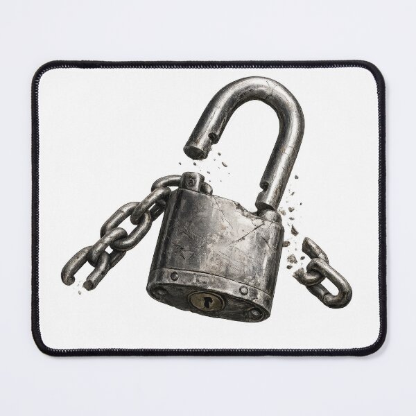 Item preview, Broken Padlock with Snapped Chain designed and sold by jgvisualarts.