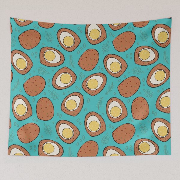 Item preview, Scotch Egg Food art Drawing Pattern designed and sold by MariOyama.
