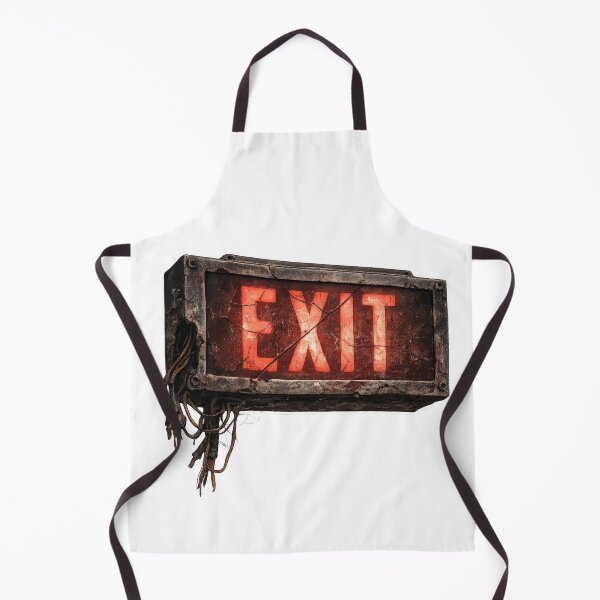 Item preview, Distressed Exit Sign with Exposed Wires designed and sold by jgvisualarts.