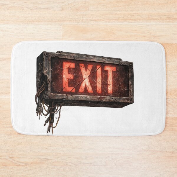 Item preview, Distressed Exit Sign with Exposed Wires designed and sold by jgvisualarts.