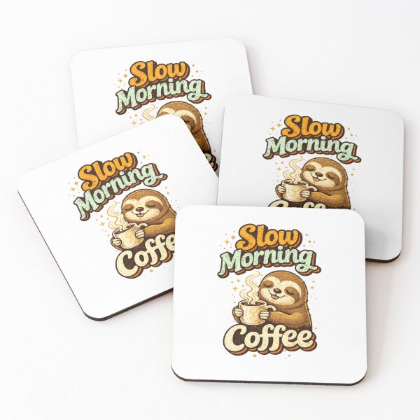 Item preview, Funny Coffee Lover Shirt – Slow Morning Sloth Coffee, Not a Morning Person, Cute Sloth Gift designed and sold by ArtByTripti.