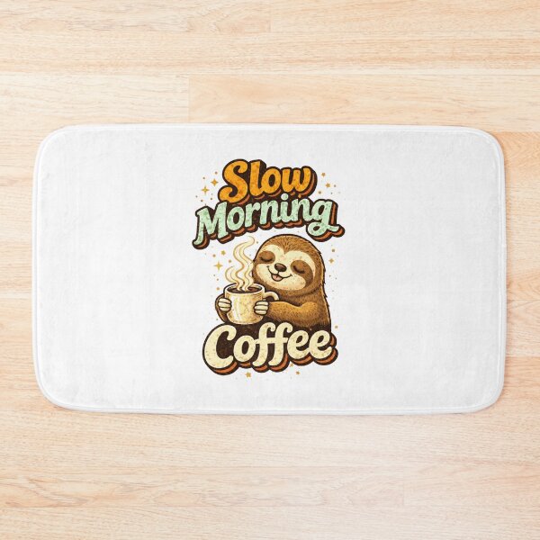 Item preview, Funny Coffee Lover Shirt – Slow Morning Sloth Coffee, Not a Morning Person, Cute Sloth Gift designed and sold by ArtByTripti.