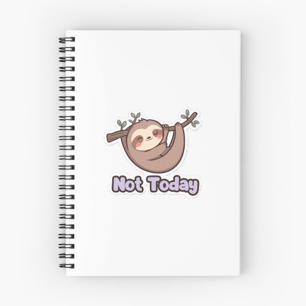 Item preview, Cute Lazy Sloth Not Today Cartoon Sticker | Funny Relaxed Sloth Sticker designed and sold by StickifyZone69.