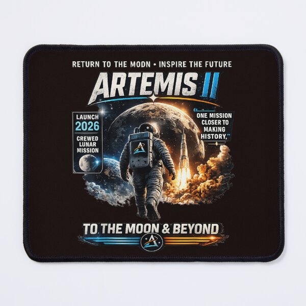Item preview, Artemis II Crewed Lunar Mission 2026 Space Exploration designed and sold by randomslife.