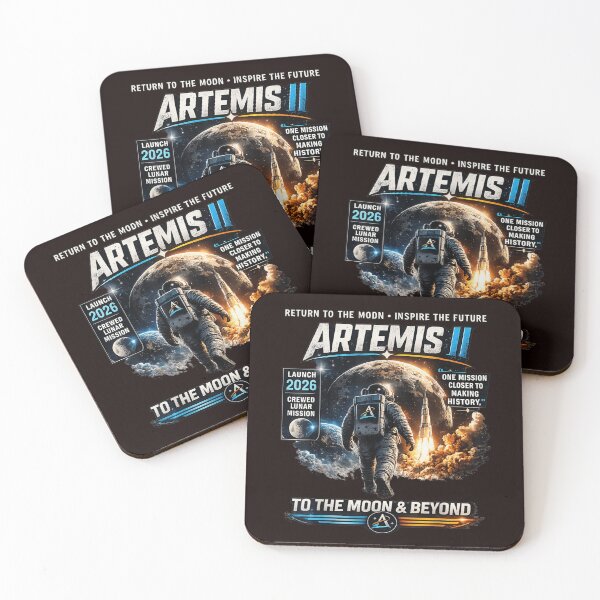 Item preview, Artemis II Crewed Lunar Mission 2026 Space Exploration designed and sold by randomslife.