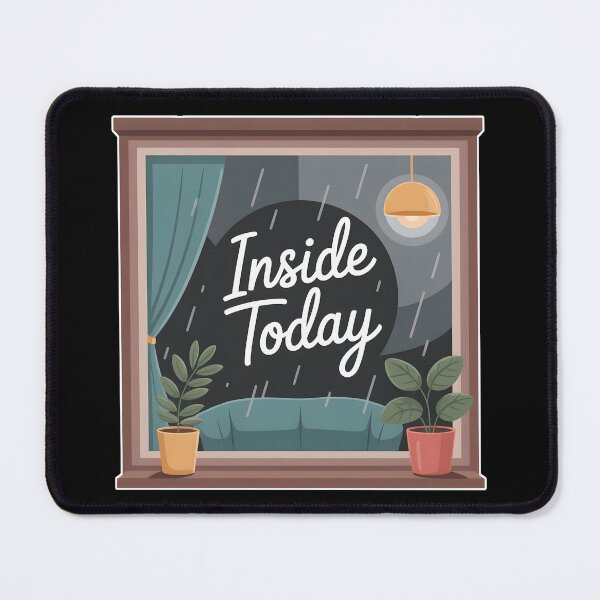Item preview, Inside Today Cozy Window Rain Aesthetic Introvert Calm Shirt designed and sold by ImaginedSpace7.