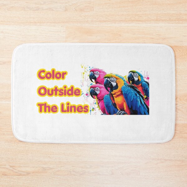 Item preview, Pop Art Exotic Birds Graffiti – Neon Parrot Street Art “Color Outside The Lines” Design designed and sold by Max Store.