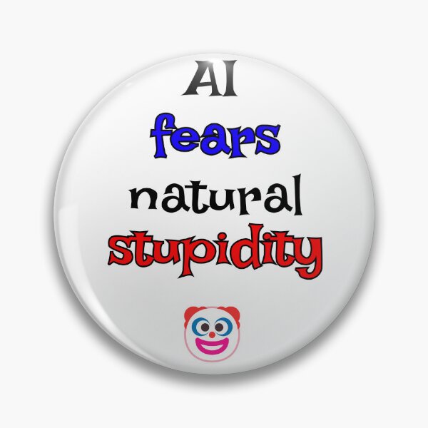 Item preview, AI vs Stupidity designed and sold by The WordCatcher Street.