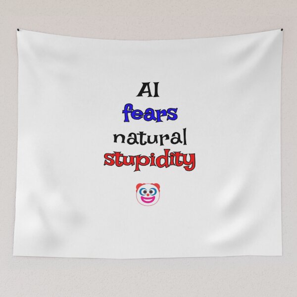 Item preview, AI vs Stupidity designed and sold by The WordCatcher Street.