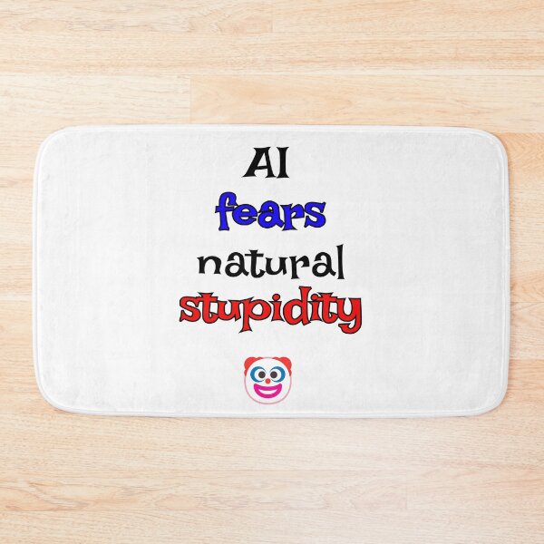 Item preview, AI vs Stupidity designed and sold by The WordCatcher Street.