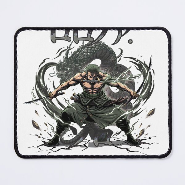 Item preview, Deadly Anime Swordsman Pose – Three Sword Warrior designed and sold by BiakiaPrints.