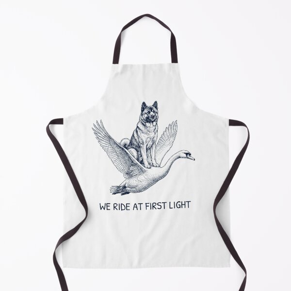 Item preview, We Ride at First Light Funny Akita Mute Swan Dog Lover designed and sold by DoodleTortle.