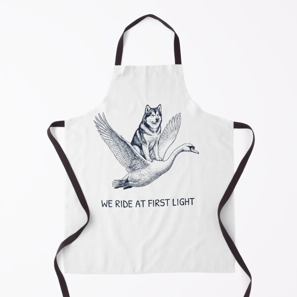 Item preview, We Ride at First Light Funny Alaskan Malamute Mute Swan Dog Lover designed and sold by DoodleTortle.